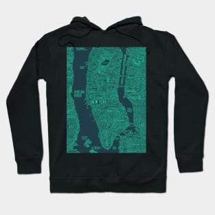 NYC new york city map Hoodie